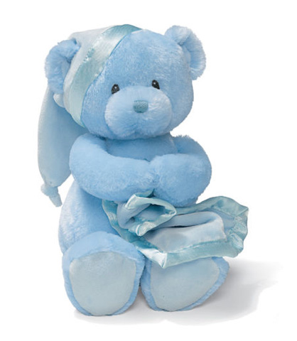 Gund Nighty Night Bear Blue - Click Image to Close